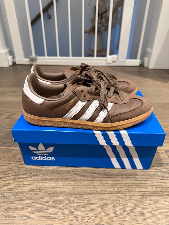 adidas Shoes - adidas Samba Leather Sneakers - Brown/White